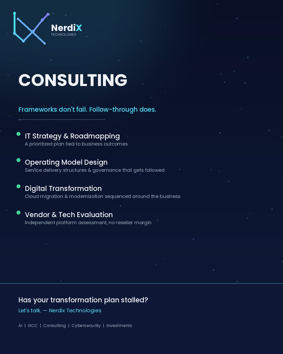 Nerdix Consulting flyer